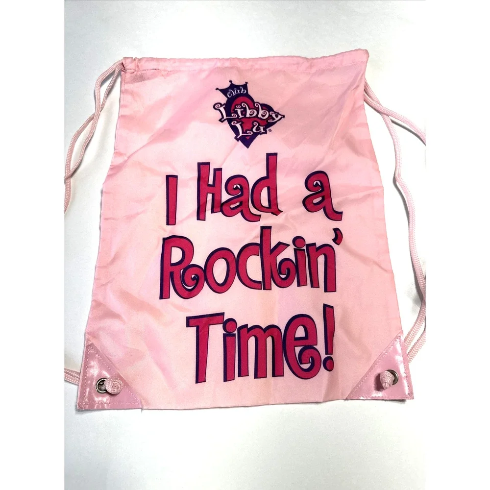 VTG 2002 Club Libby Lu Pink Drawstring Bag 